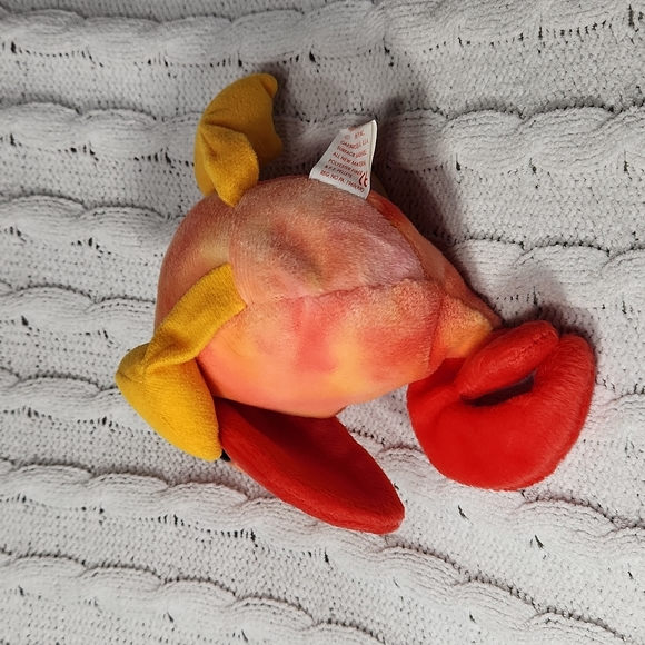 🕸Vintage Ty Beanie Baby Strut The Tie Dye Rooster 1996 P.E. Pellets - Picture 6 of 12